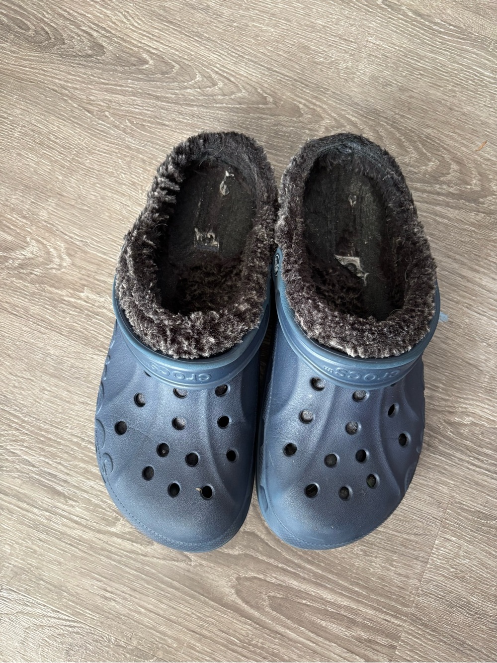 CROCS Unisex Fuzzy-Lined Clog - Dark Blue Men Sz.8 WomenSz10